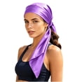 thumbnail image 6 of Women's Solid Cotton Shawl Scarf, Versatile 2-in-1 Sun Protection Sheer Scarf Wrap Cover Up Orange Free Size, 6 of 6