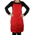 thumbnail image 5 of YouLoveIt Solid Color Apron Cooking Kitchen Aprons with Pockets, Men Women Cooking Kitchen Restaurant Chef Dress Aprons One Size Fits All Water Resistant Apron, 5 of 7