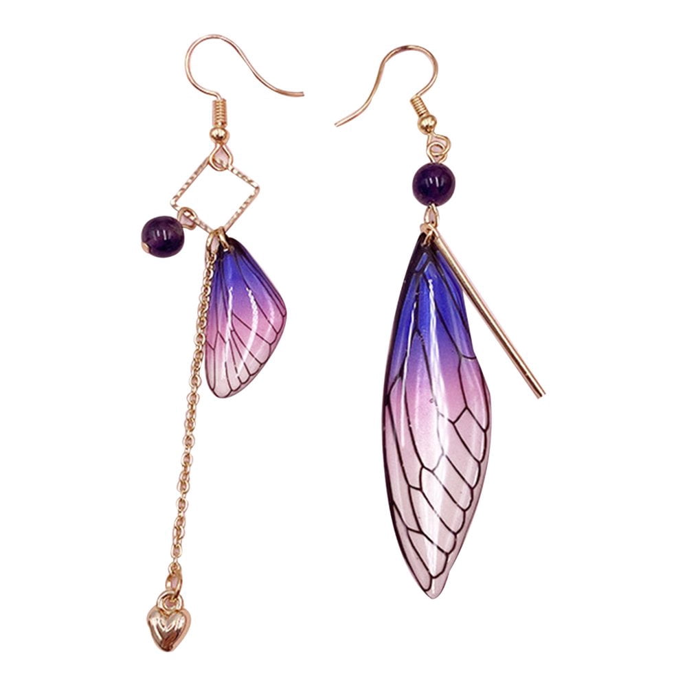 Boucles D'oreilles Fantaisie Pendantes Argentées - Occasion, Fermoir à Clips - Acier Inoxydable