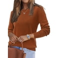 thumbnail image 1 of Jersey Arach&Cloz de punto de manga larga con cuello redondo para mujer, 1 of 7
