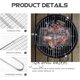 thumbnail image 2 of Cesta para asar pescado, barbacoa de acero inoxidable, cesta para parrilla, red de alambre con asa para pescado, carne, verduras, camarones, accesorios para parrilla al aire libre, 2 of 5