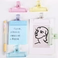 thumbnail image 2 of 10Pcs Clear Acrylic Binder Clip Acrylic Paper Clamp for Food Bag Photo File Receipt Drawing Board Kitchen Office Use, 2 of 8