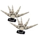 thumbnail image 3 of Accesorios de cosplay de Halloween, suministros para fiestas, manos de esqueleto realistas para Halloween, dedos Blanco, 3 of 9