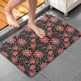 thumbnail image 4 of Black Daisy Flower Floral Pattern Bathroom Rugs Mat,Non Slip Microfiber Bathroom Rug,Rubber Backing,Soft Bathroom Mats for Bathroom Floor,Tub and Shower,20x32in(50x80cm), 4 of 5