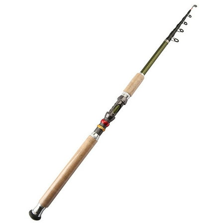 KGOTA Carbon Fiber Telescopic Fishing Rod 2.1M 2.4M 2.7M Spinning Fishing Rod M Power Portable Travel Rod for Bass Pike Carp Fishing
