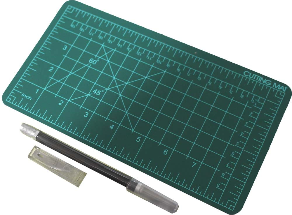 Cutting Mat and Hobby Blade Set with Replacement Blades