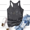 thumbnail image 4 of CEHVOM Women‘s ’Casual Solid Color Round Neck Colorful Sequin Printed Vest Top, 4 of 4