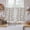 Brown, variant on Natural Trees Kitchen Curtains 45 Inch Length, Colored Birds on Branches Retro Rustic Tiers Curtains for Bathroom Bedroom Cafe, Light Filtering Small Window Treatment Short Drapes 2 Panels 42"Wx45"L