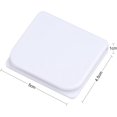 thumbnail image 4 of Clips para cortina de ducha CHAO 4 piezas color blanco autoadhesivos protectores contra salpicaduras resistentes al viento, 4 of 5