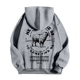 thumbnail image 5 of KHONTS He Left the 99 to Find Me Sweatshirt for Men Christian Fashion Graphic Hooded Sweatshirt Long Sleeve Hoodies Light Gray L, 5 of 6