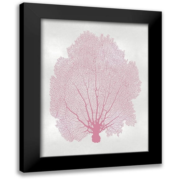 Miller, Melonie 12x14 Black Modern Framed Museum Art Print Titled - Sea Fan Pink Blush II