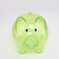 thumbnail image 6 of Transparent Plastic Money Saving Box Case Coins Piggy Bank Cartoon Pig Shaped, 6 of 7