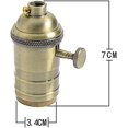 thumbnail image 2 of Antique Brass Lamp Holder Switch E27 Pendent Light, 2 of 4