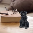 thumbnail image 3 of Estatuilla de Schnauzer sentado, decoración de mesa, escultura de Animal, decoración de perro mascota en miniatura para estudio en casa, colección de Negro Colco estatuilla de Schnauzer, 3 of 8