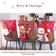 thumbnail image 5 of Kearding Bonita funda navideña para silla de comedor, ropa de cocina, muñecas 3D, Papá Noel, alce, Antimacassar, funda para fiesta, Bar, Papá Noel, 5 of 6