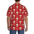 thumbnail image 3 of Rateoe cute Christmas Moose Print Mens Front Pocket Hawaiian Shirts Casual Shirts Short Sleeve Button Down Beach Tropical Shirts-X-Large, 3 of 5