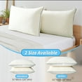 thumbnail image 4 of Pillows Set of 2, Standard Latex Layer Bed Pillows for Side, Back, and Stomach Sleepers, 20" x 26", White, 4 of 10