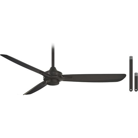

Minka-Aire Rudolph - 52 Ceiling Fan with 3 blades - Coal w/ Extra Downrod - F727-CL-DR