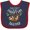 Navy and Red, variant on Inktastic Our 1st Mothers Day Together Cute Mom and Baby Sloth Boys or Girls Baby Bib