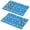Pioneer Flower Floral, variant on Placemat, Pioneer Flower Floral Print Pattern Place Mats Table Mat Set Of 2, PVC Washable Placemats for Party Kitchen Dining Decoration, 18x12 Inch, Fade Resistant