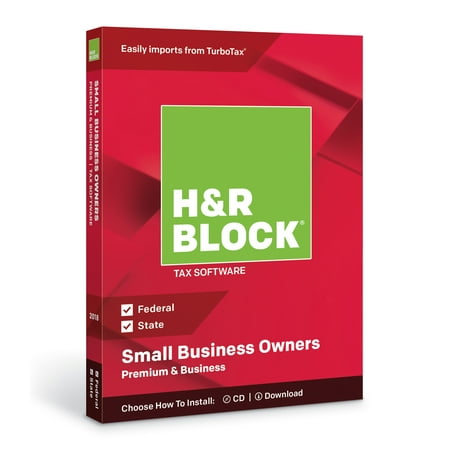 H&R Block Tax Software Premium & Business 2018