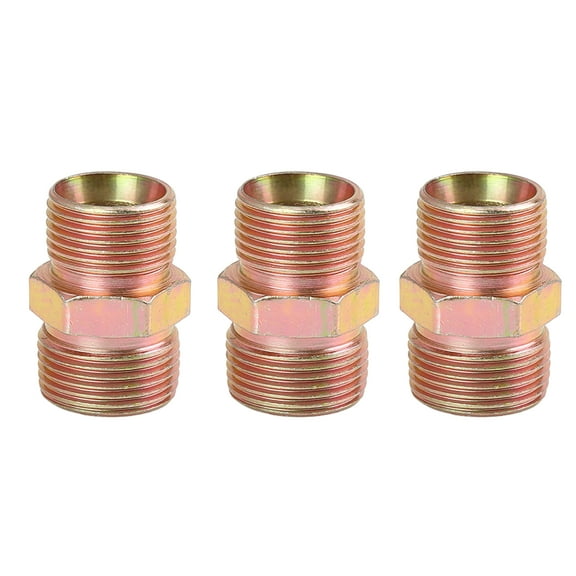 3pcs M20 x 1.5mm to M22 x 1.5mm Car Straight Pipe Fitting Connector Adapter