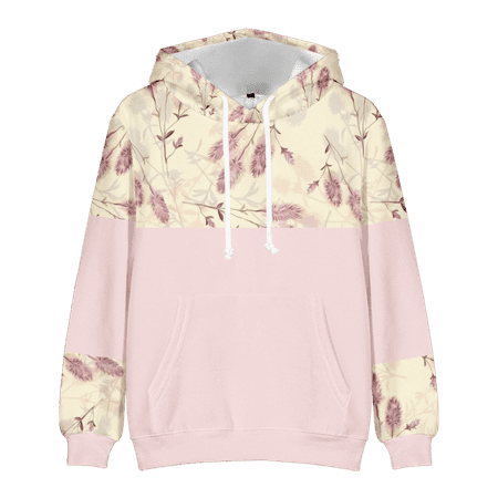 

MLFU Big & Tall Men Stitching Hooded Pullover Ultimate Cotton Fashion Loose Shirt For Men