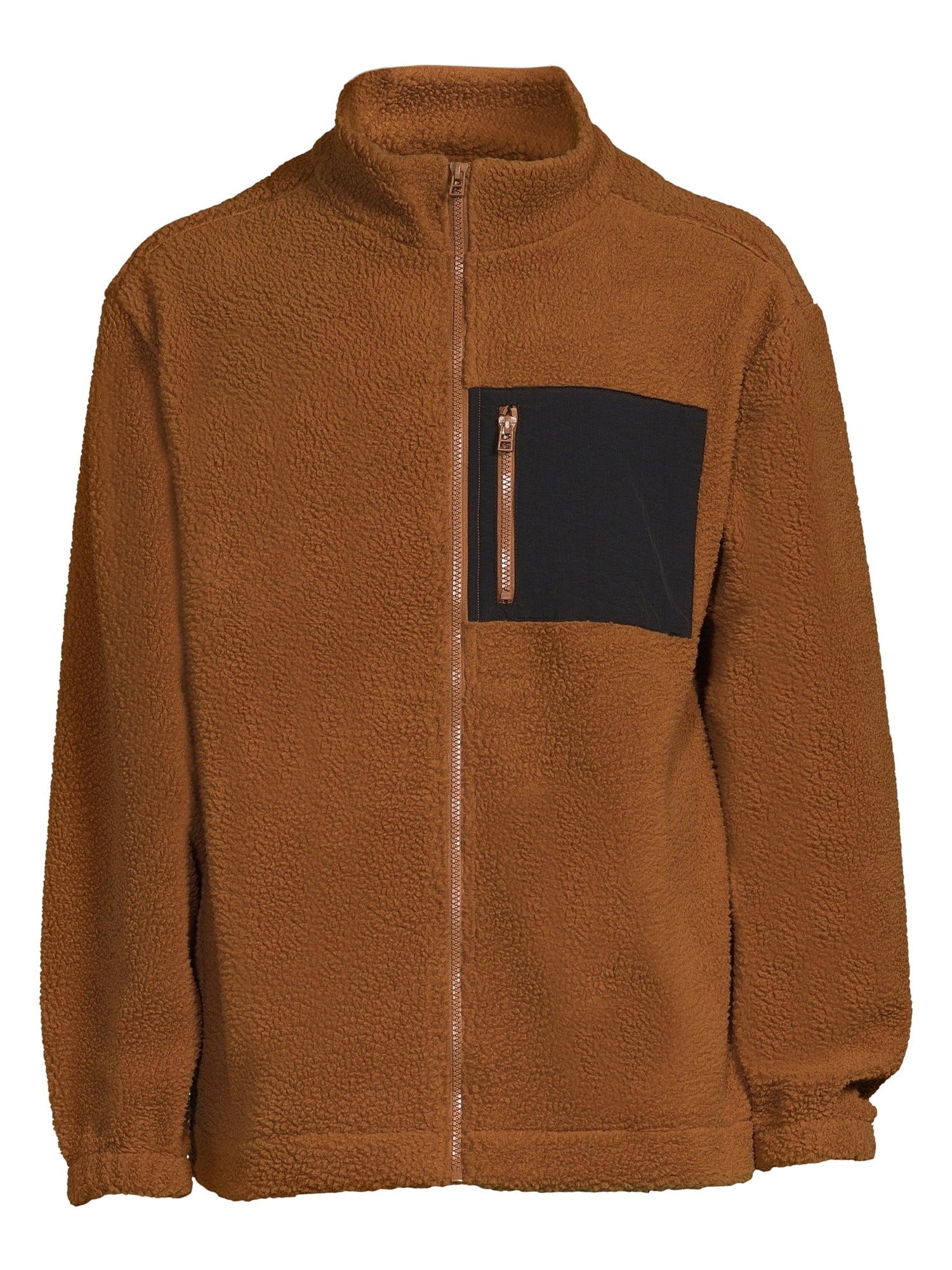 No Boundaries Men's Faux Sherling Trucker Jacket