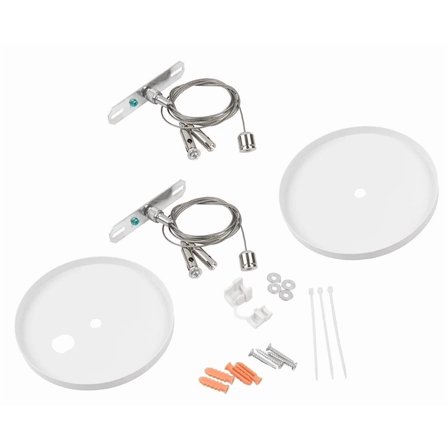 WARELIGHT Hanging Suspension Kit with Canopy for LED Ready Strip Light Fixture