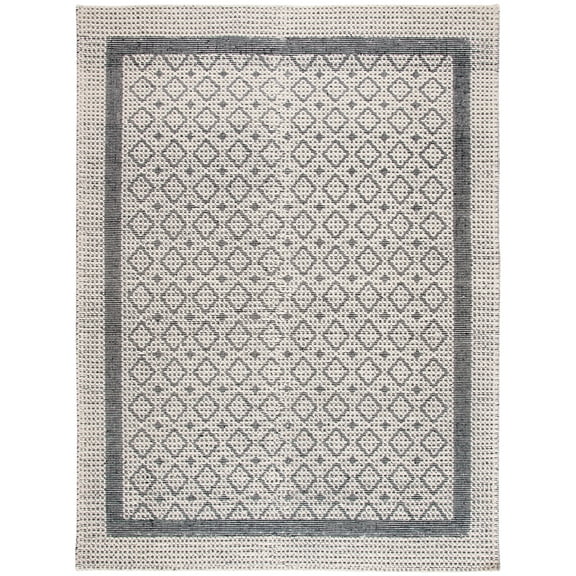 SAFAVIEH Natura Loew Geometric Area Rug, Cream/Black, 8' x 10'