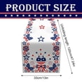thumbnail image 3 of Drapeau de Table Patriotique avec Papillons, Motif d'Étoiles Rouges Blanches Bleues et de Drapeau Américain, Bannière Festive pour la Fête de l'Indépendance et Chemin de Table des Fêtes, 13 Pouces X 47 Pouces, 3 of 5