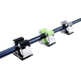 thumbnail image 2 of Giros de la caña de pescar Clips de acero inoxidable Pole Punch-Libre Fijación Fijación Mop Pool Cue Abrazaderas Soporte Montado en la pared Hogar Negro 3PCS Inevent OD002848-03, 2 of 7