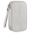 thumbnail image 1 of Electronics Organizer Travel Case Portable Double Layers, Hard Drive, Zipper Wallet Carrying Bag, 1 of 5