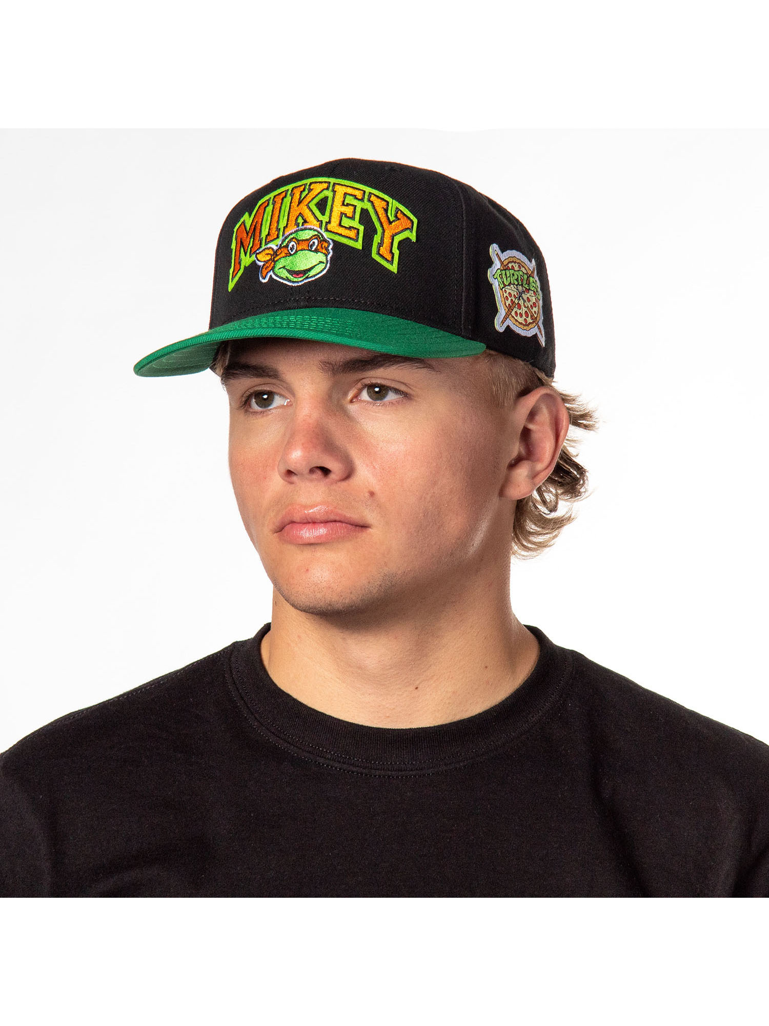 Nickelodeon Mens' Teenage Mutant Ninja Turtles Embroidered Classic Precurve Snapback Hat
