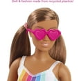 thumbnail image 3 of Barbie Loves the Ocean Fashion Doll with Brown Hair in Sundress Made from Recycled Plastics, 3 of 6