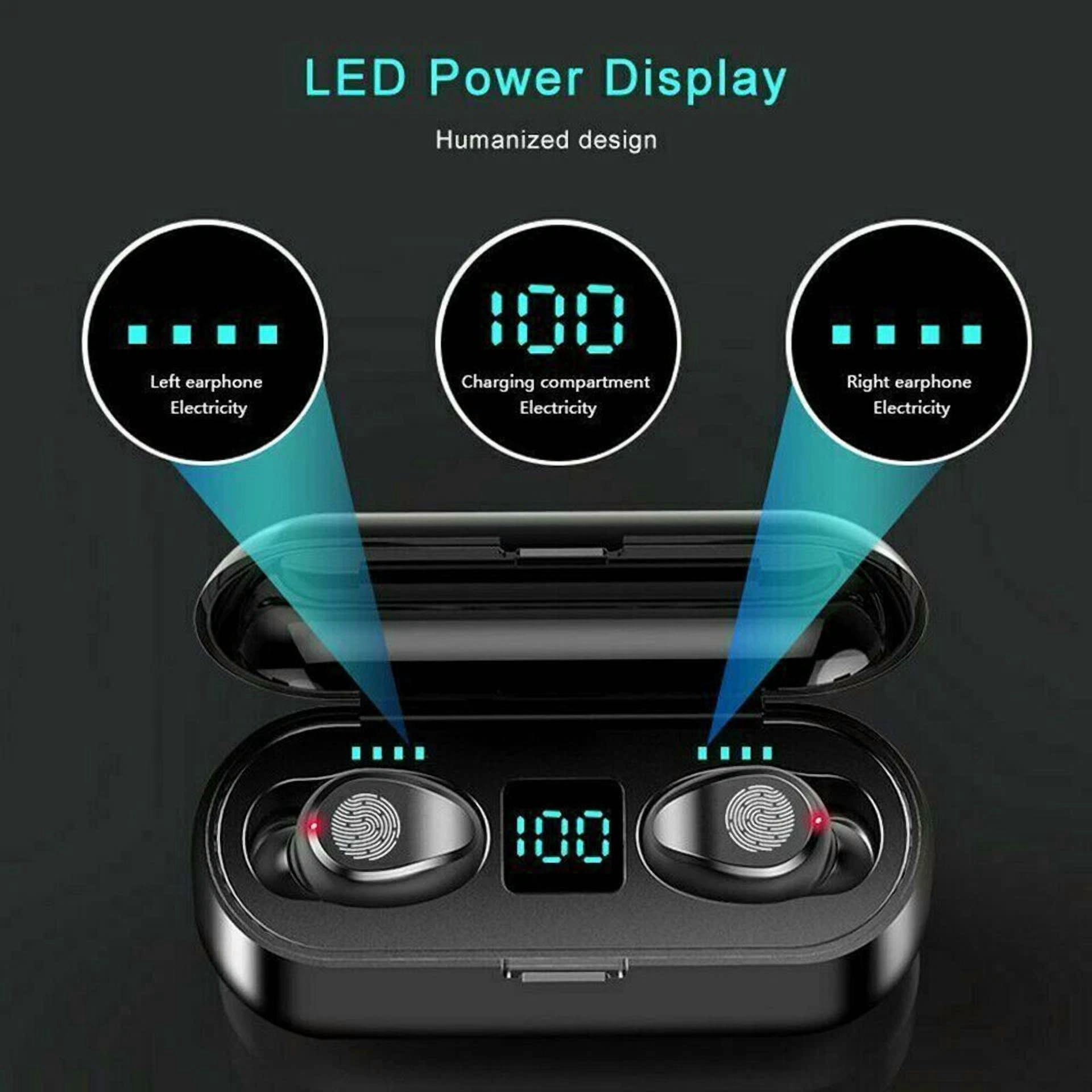 CIRCLE- Bluetooth Wireless Earpiece Headphone Headset Noise Cancelling Sports Waterproof