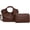 Brown, variant on Vintage Vegan Leather Shoulder Crossbody Bag for Women Small Bucket Tote Satchels Purse Travel Work Handbag 2pcs