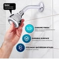 thumbnail image 4 of Shower Arm With Flange 6 Inch Stainless Steel Wall Mounted Shower Head Arm, Chrome Plated Finish, 4 of 4