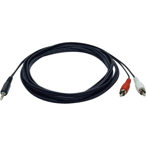 Tripp Lite 6ft 3.5mm Mini Stereo to 2-RCA Audio Y Splitter Adapter Cable