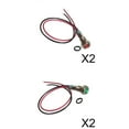 thumbnail image 1 of 4pcs 24V 6mm Fuente De Alimentación De Señal LED Lámpara De Luz Indicadora De Metal Precableada, 1 of 9
