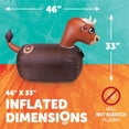 thumbnail image 5 of Waddle Large Brown Bull Hip Hopper Inflatable Hopping Animal Bouncer , 250lbs , Ages 5+, 5 of 8