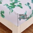 thumbnail image 4 of Floral Printed Sheet Set King Soft Microfiber Botanical Bed Sheets Extra Deep Pocket Pieces, 4 of 6