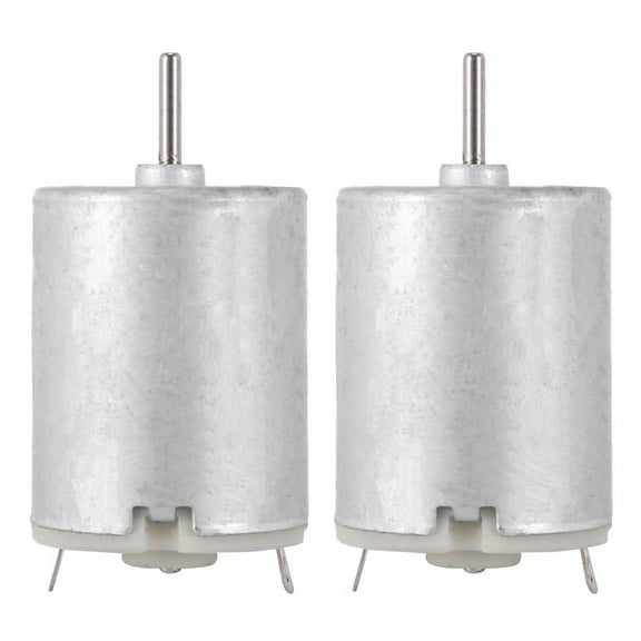 2X 8000RPM 9V 68mA High Torque Magnetic Cylindrical Mini DC Motor Silver