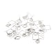thumbnail image 4 of 20 piezas de pendientes en blanco con personalidad, bandejas huecas de acero inoxidable para hacer joyas y manualidades., 4 of 14