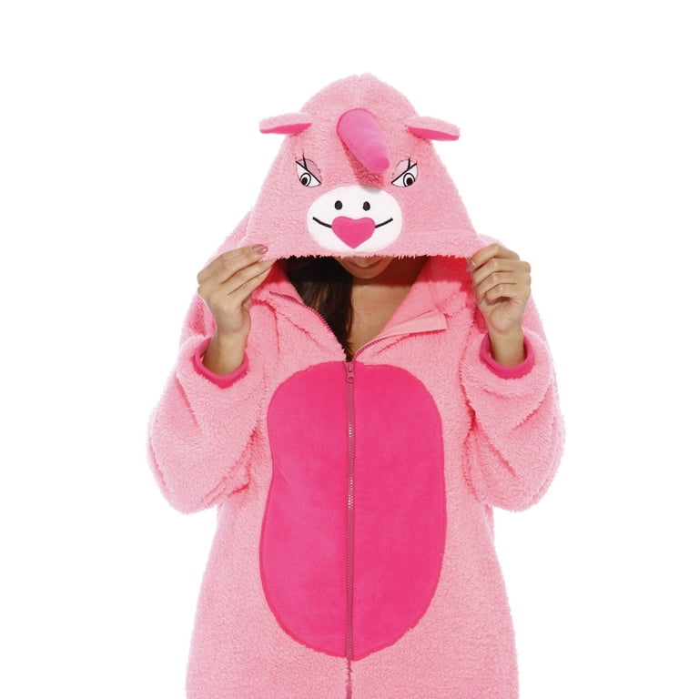 Just Love Unicorn Adult Onesie Pink Sherpa X Large Walmart