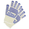 thumbnail image 3 of The 'Ove' Glove 2-Pack - Superior Hand Protection from Heat and Flame - yellow with blue silicon stripes FZAZMLT, 3 of 9