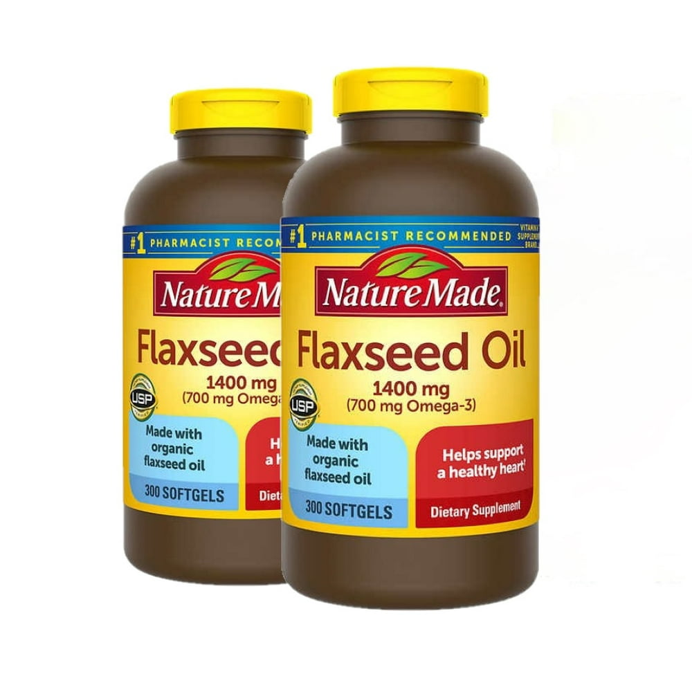 Nature Made Organic Flaxseed Oil 1400 mg Omega369 for Heart Health