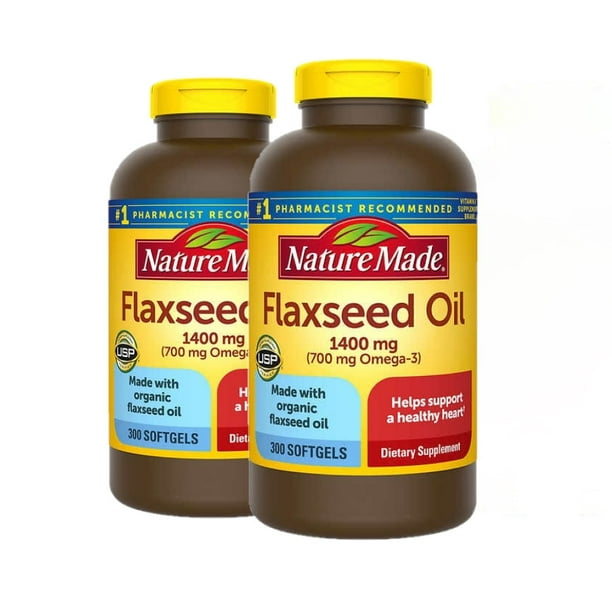 Nature Made Organic Flaxseed Oil 1400 mg Omega369 for Heart Health