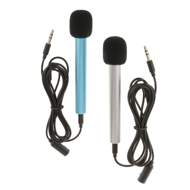 2 Piezas Micrófono Portátil Yotijar Mini micrófono 3.5mm