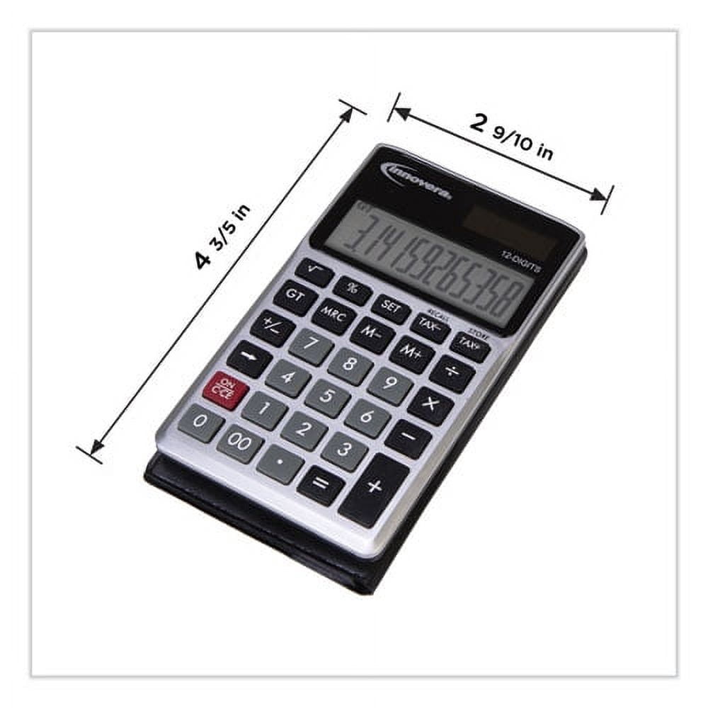 15922 Pocket Calculator, 12-Digit LCD | Bundle of 10 Each